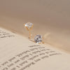 [(G)I-DLE MIYEON][14K Gold] 4-Prong Simple Lucent Stud Earrings