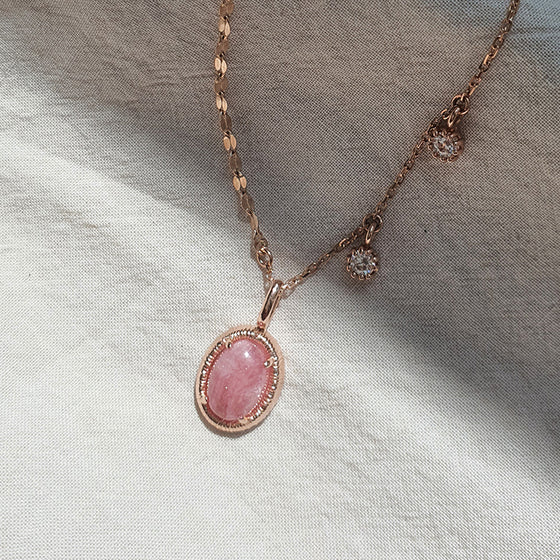 [18K Gold] Rose Necklace