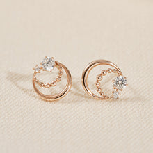  [14K Gold] Weaving Earrings