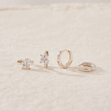  [925 Silver] Day by Day Basic Hoop Earrings