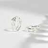 [925 Silver] Flow Hoop Earrings