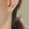 [14K Gold] Chloe Blue Topaz Earrings