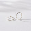 [925 Silver] Marite Hoop Earrings