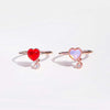 SHINING HEART Ring (aurora stone)