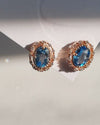 [18K Gold] Liena Blue Topaz Earrings