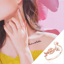  ALLIE 2 Ring (12 birthflower, rose quartz) - Wingbling Global