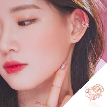  ALLIE Ear Cuff (12 birthflower, rose quartz) - Wingbling Global