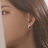 [925 Silver] Twin Huggie Hoop Earrings