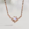 14k Briller Natural Moonstone Necklace