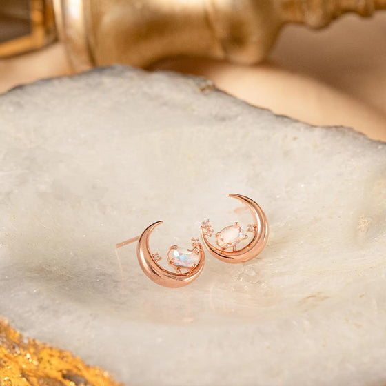 Goddess of Moon Artemis - Crescent Moon Earrings