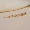 [14K Gold] SINGLE BASIC SPHERE STUD