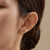 14k Everyday Flat Hoop Single Earring