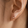 14k Everyday Flat Hoop Single Earring