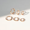 14k Everyday Flat Hoop Single Earring