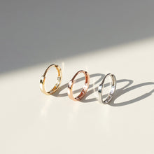  14k Everyday Flat Hoop Single Earring