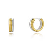 925 silver Dual line Hoop Earrings