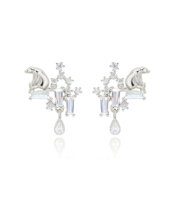 [STRAY KIDS LEE KNOW EARRINGS] TEAR OF GLACIER 1-POLAR BEAR Earrings