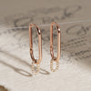 14k Day Link Hoop Earrings