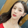 [(G)I-DLE MIYEON][14K Gold] 4-Prong Simple Lucent Stud Earrings