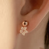 925 silver cherry blossom mother-of-pearl Earrings