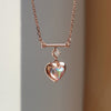 925 silver rainbow heart earrings