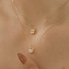 14k Shimmer Lock Necklace