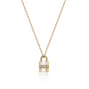 14k Shimmer Lock Necklace