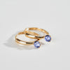 [14K Gold] Mine Hoop Earrings