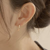 [14K Gold] Mine Hoop Earrings