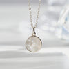 [925 Silver] Glitter Mother-of-Pearl Necklace
