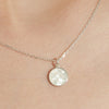 [925 Silver] Glitter Mother-of-Pearl Necklace