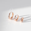 14k Everyday oval hoop earrings
