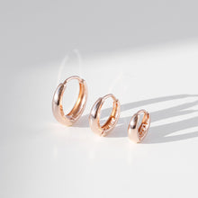  14k Everyday oval hoop earrings