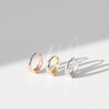 14k Everyday oval hoop earrings