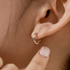 14k Everyday oval hoop earrings