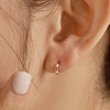 14k Everyday oval hoop earrings