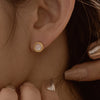 [925 Silver] Adora Classic mother-of-pearl Earrings