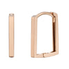 [14K Gold] Square Redian Huggie Hoop Earrings