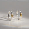 925 silver Smile Hoop Earrings