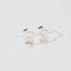 925 silver Twisty Hoop Earrings