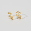 925 silver Twisty Hoop Earrings