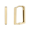 [14K Gold] Square Redian Huggie Hoop Earrings